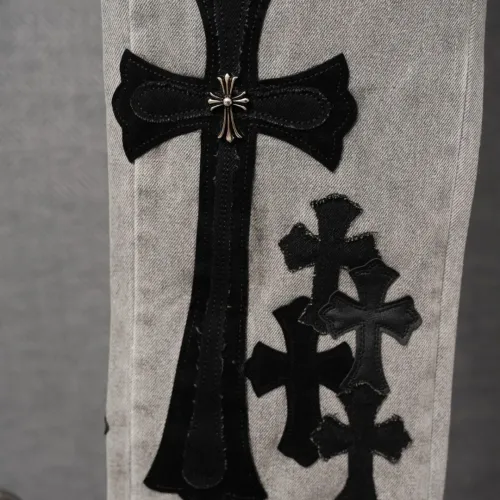 Replica Chrome Hearts Jeans For Men #1430799 $56.00 USD for Wholesale