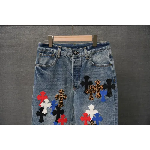 Replica Chrome Hearts Jeans For Men #1430802 $60.00 USD for Wholesale