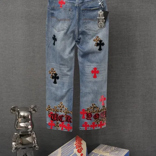 Replica Chrome Hearts Jeans For Men #1430804 $60.00 USD for Wholesale