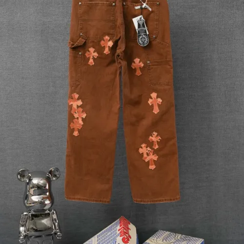 Replica Chrome Hearts Jeans For Men #1430808 $60.00 USD for Wholesale