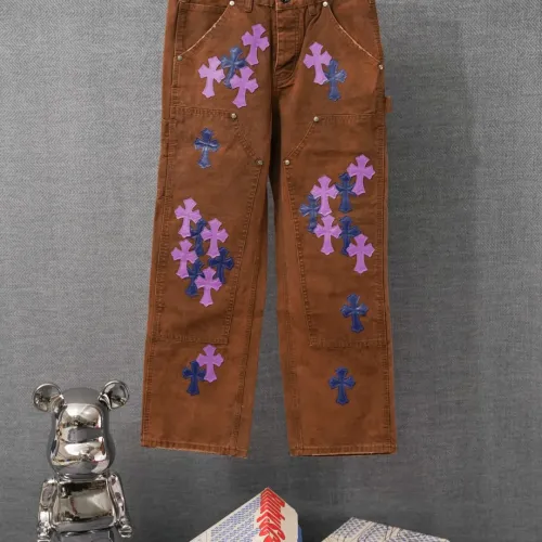 Wholesale Chrome Hearts Jeans For Men #1430811 $60.00 USD, Wholesale Quality Replica Chrome Hearts Jeans