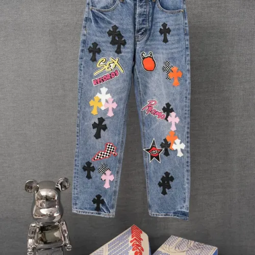 Wholesale Chrome Hearts Jeans For Men #1430812 $64.00 USD, Wholesale Quality Replica Chrome Hearts Jeans