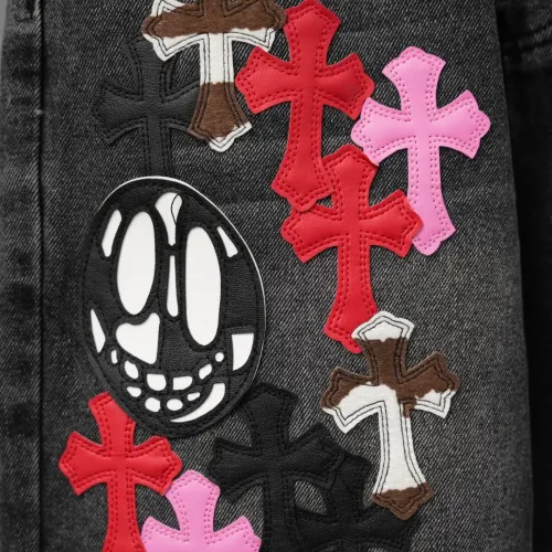 Replica Chrome Hearts Jeans For Men #1430813 $60.00 USD for Wholesale