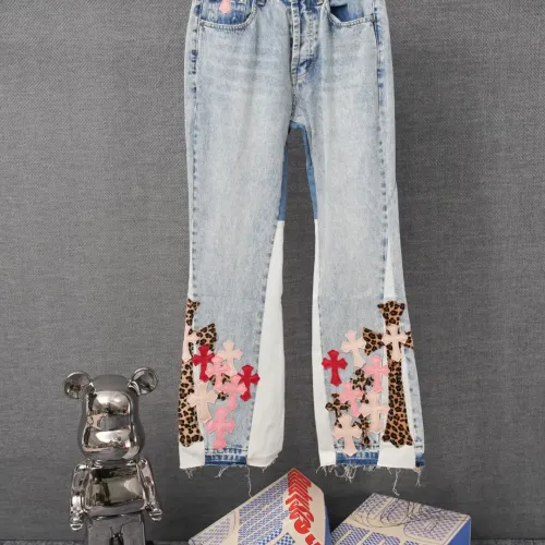 Wholesale Chrome Hearts Jeans For Men #1430817 $56.00 USD, Wholesale Quality Replica Chrome Hearts Jeans
