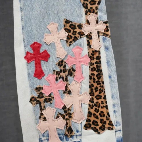 Replica Chrome Hearts Jeans For Men #1430817 $56.00 USD for Wholesale