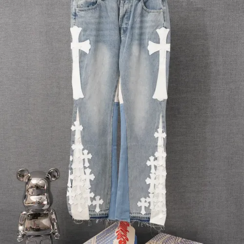 Wholesale Chrome Hearts Jeans For Men #1430818 $56.00 USD, Wholesale Quality Replica Chrome Hearts Jeans