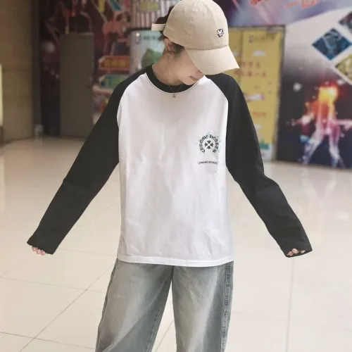 Replica Chrome Hearts T-Shirts Long Sleeved For Unisex #1430824 $38.00 USD for Wholesale