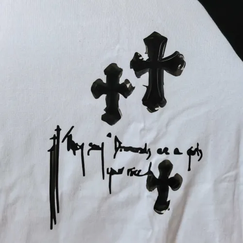Replica Chrome Hearts T-Shirts Long Sleeved For Unisex #1430825 $38.00 USD for Wholesale