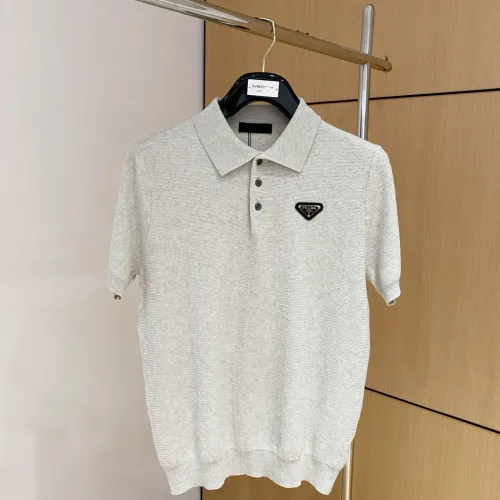 Wholesale Prada T-Shirts Short Sleeved For Men #1430942 $56.00 USD, Wholesale Quality Replica Prada T-Shirts