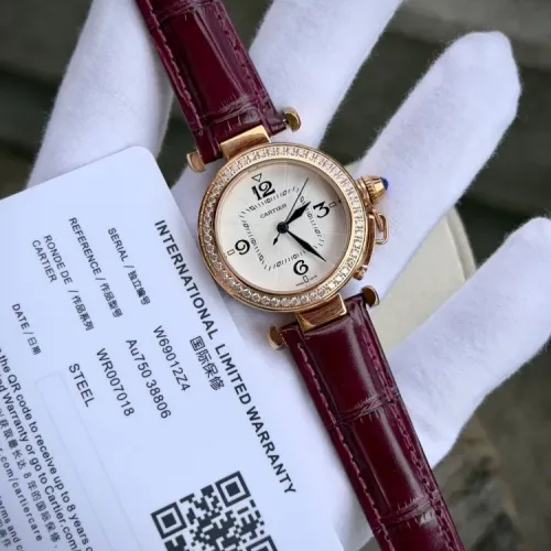 Wholesale Cartier AAA Quality Watches For Women #1430947 $130.00 USD, Wholesale Quality Replica Cartier AAA Quality Watches