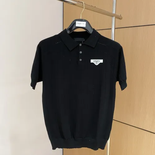 Wholesale Prada T-Shirts Short Sleeved For Men #1430949 $56.00 USD, Wholesale Quality Replica Prada T-Shirts