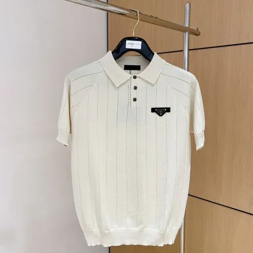 Wholesale Prada T-Shirts Short Sleeved For Men #1430950 $56.00 USD, Wholesale Quality Replica Prada T-Shirts