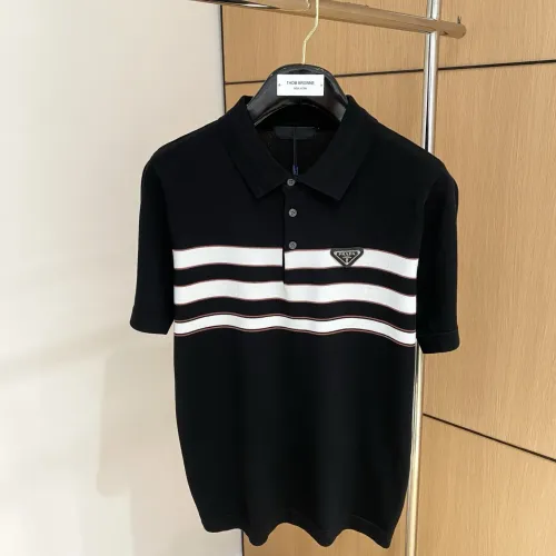 Wholesale Prada T-Shirts Short Sleeved For Men #1430952 $56.00 USD, Wholesale Quality Replica Prada T-Shirts
