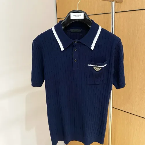 Wholesale Prada T-Shirts Short Sleeved For Men #1430956 $56.00 USD, Wholesale Quality Replica Prada T-Shirts