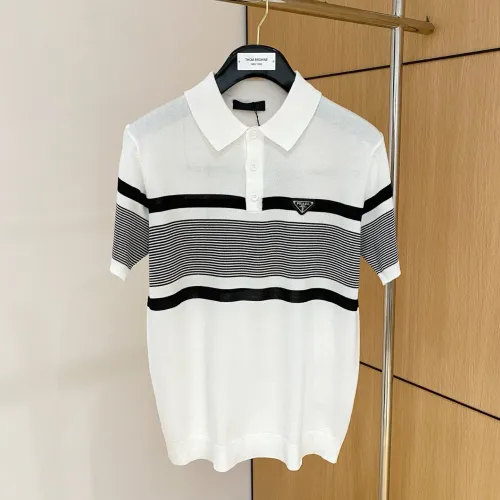 Wholesale Prada T-Shirts Short Sleeved For Men #1430959 $56.00 USD, Wholesale Quality Replica Prada T-Shirts