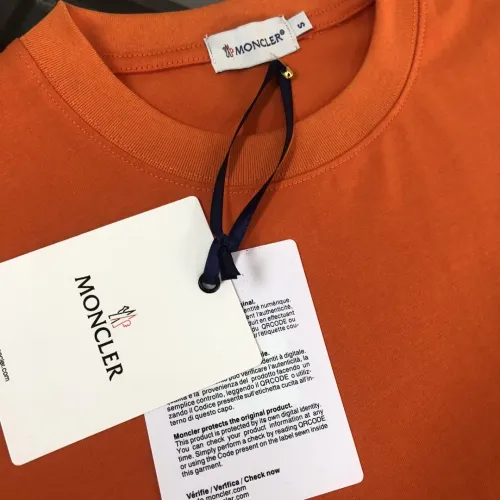 Replica Moncler T-Shirts Short Sleeved For Unisex #1431192 $34.00 USD for Wholesale