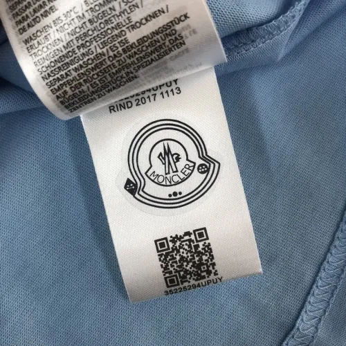 Replica Moncler T-Shirts Short Sleeved For Unisex #1431195 $34.00 USD for Wholesale