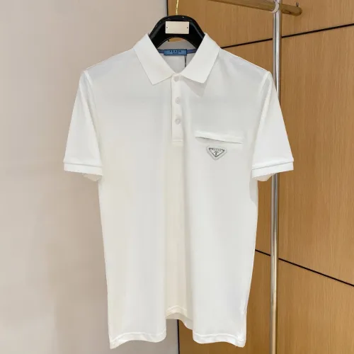 Wholesale Prada T-Shirts Short Sleeved For Men #1431396 $48.00 USD, Wholesale Quality Replica Prada T-Shirts