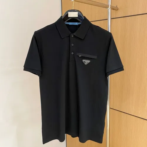 Wholesale Prada T-Shirts Short Sleeved For Men #1431398 $48.00 USD, Wholesale Quality Replica Prada T-Shirts