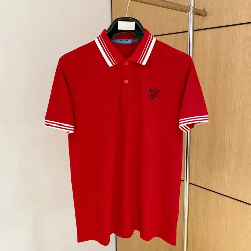 Wholesale Prada T-Shirts Short Sleeved For Men #1431401 $48.00 USD, Wholesale Quality Replica Prada T-Shirts