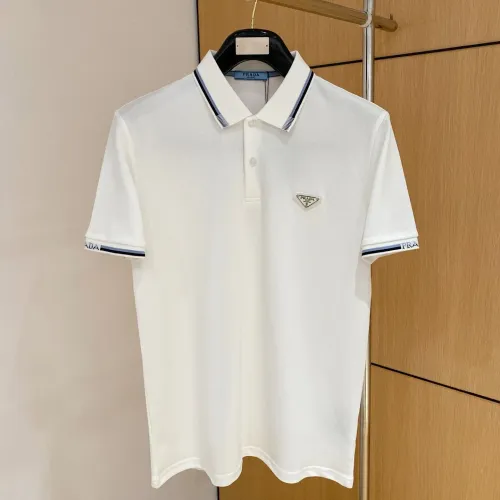 Wholesale Prada T-Shirts Short Sleeved For Men #1431403 $48.00 USD, Wholesale Quality Replica Prada T-Shirts