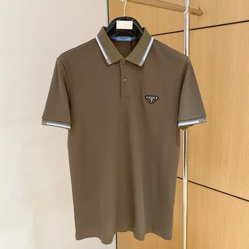 Wholesale Prada T-Shirts Short Sleeved For Men #1431404 $48.00 USD, Wholesale Quality Replica Prada T-Shirts