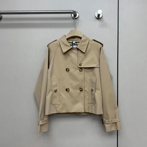 Wholesale Burberry Trench Coat Long Sleeved For Women #1431443 $132.00 USD, Wholesale Quality Replica Burberry Trench Coat