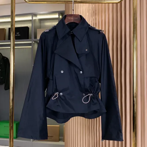 Wholesale Burberry Trench Coat Long Sleeved For Women #1431445 $132.00 USD, Wholesale Quality Replica Burberry Trench Coat
