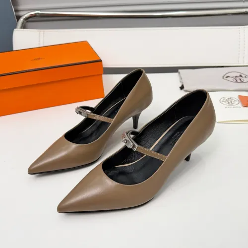 Wholesale Hermes High-Heeled Shoes For Women #1431679 $98.00 USD, Wholesale Quality Replica Hermes High-Heeled Shoes