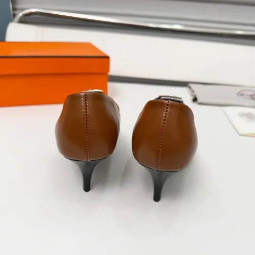 Replica Hermes High-Heeled Shoes For Women #1431680 $98.00 USD for Wholesale