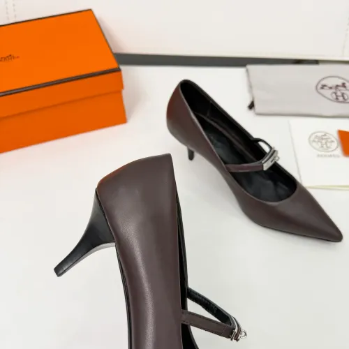 Replica Hermes High-Heeled Shoes For Women #1431681 $98.00 USD for Wholesale
