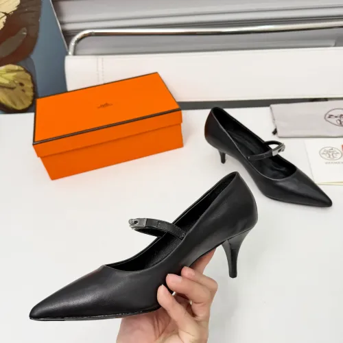 Replica Hermes High-Heeled Shoes For Women #1431682 $98.00 USD for Wholesale