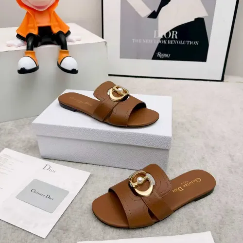 Replica Christian Dior Slippers For Women #1431897 $82.00 USD for Wholesale