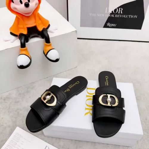 Replica Christian Dior Slippers For Women #1431898 $82.00 USD for Wholesale