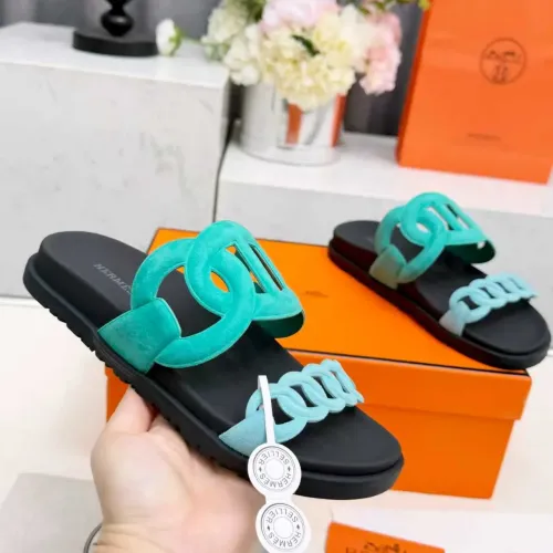 Replica Hermes Slippers For Women #1431951 $96.00 USD for Wholesale