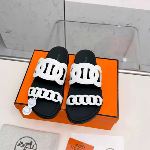 Replica Hermes Slippers For Women #1431953 $96.00 USD for Wholesale