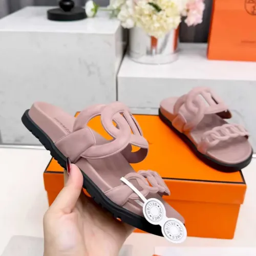 Replica Hermes Slippers For Women #1431955 $96.00 USD for Wholesale