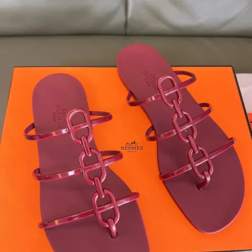 Replica Hermes Slippers For Women #1431981 $48.00 USD for Wholesale