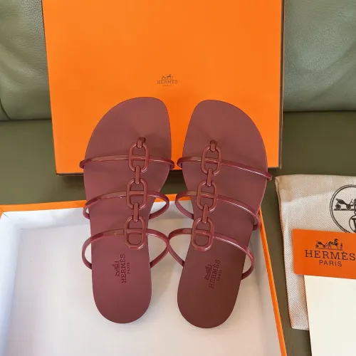 Replica Hermes Slippers For Women #1431981 $48.00 USD for Wholesale