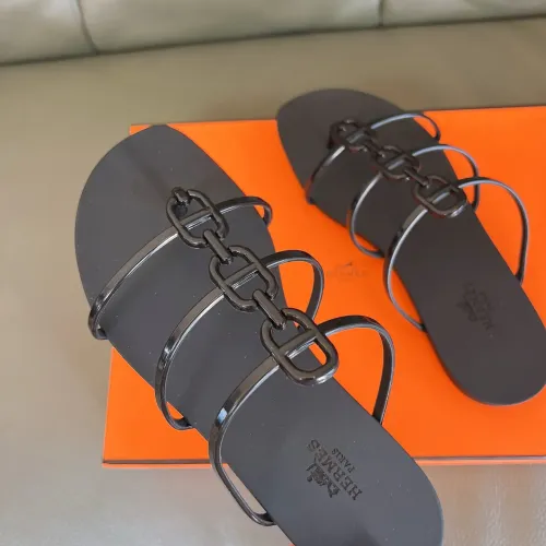 Replica Hermes Slippers For Women #1431995 $48.00 USD for Wholesale