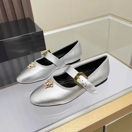 Wholesale Versace Flat Shoes For Women #1432023 $82.00 USD, Wholesale Quality Replica Versace Flat Shoes
