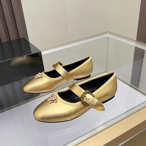Wholesale Versace Flat Shoes For Women #1432024 $82.00 USD, Wholesale Quality Replica Versace Flat Shoes