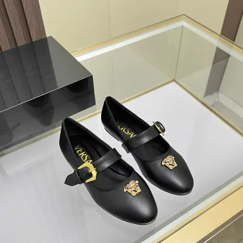 Replica Versace Flat Shoes For Women #1432025 $82.00 USD for Wholesale