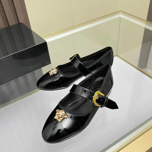 Wholesale Versace Flat Shoes For Women #1432026 $82.00 USD, Wholesale Quality Replica Versace Flat Shoes