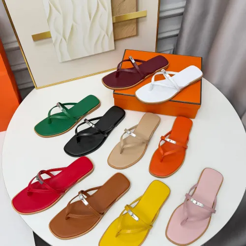 Replica Hermes Slippers For Women #1432087 $82.00 USD for Wholesale