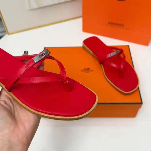 Replica Hermes Slippers For Women #1432092 $82.00 USD for Wholesale