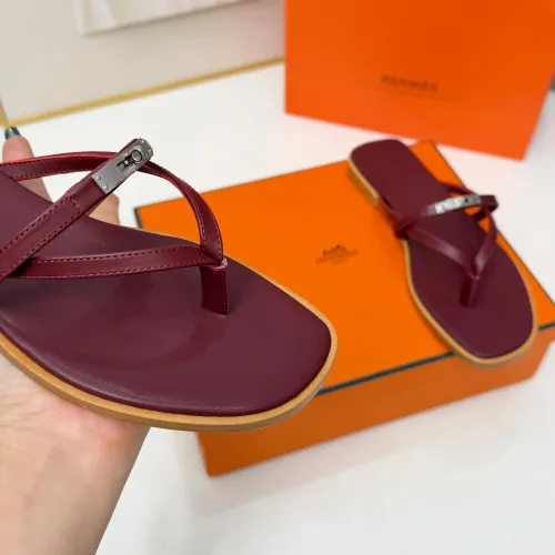 Replica Hermes Slippers For Women #1432093 $82.00 USD for Wholesale