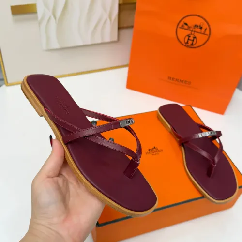 Replica Hermes Slippers For Women #1432093 $82.00 USD for Wholesale