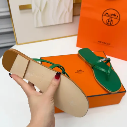 Replica Hermes Slippers For Women #1432095 $82.00 USD for Wholesale