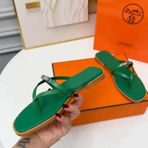 Replica Hermes Slippers For Women #1432095 $82.00 USD for Wholesale